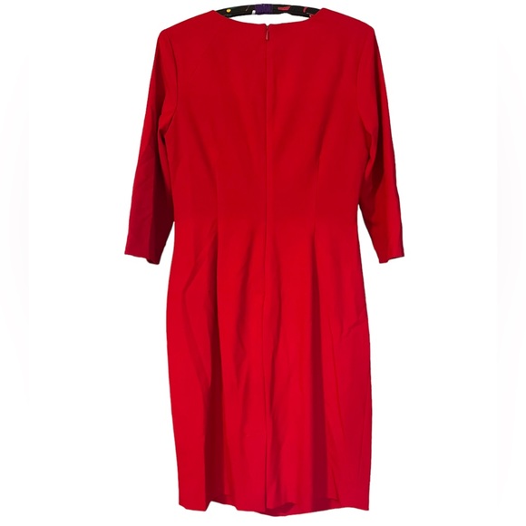 Calvin Klein | Women’s Vintage Red Midi Dress Size 10 - Picture 2 of 6